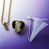 Heart Photo Cremation Necklace