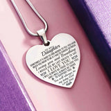 Heart Necklace - I Love You