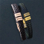 BUY ONE GET ONE Personalised Leather Bracelet First 2 Charms FREE | Belle Fever Personalised Jewellery