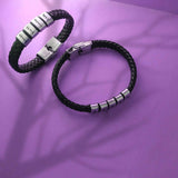 BUY ONE GET ONE Personalised Leather Bracelet First 2 Charms FREE