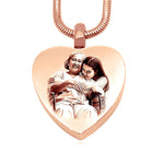 Heart Photo Personalised Cremation Necklace | Belle Fever Personalised Jewellery