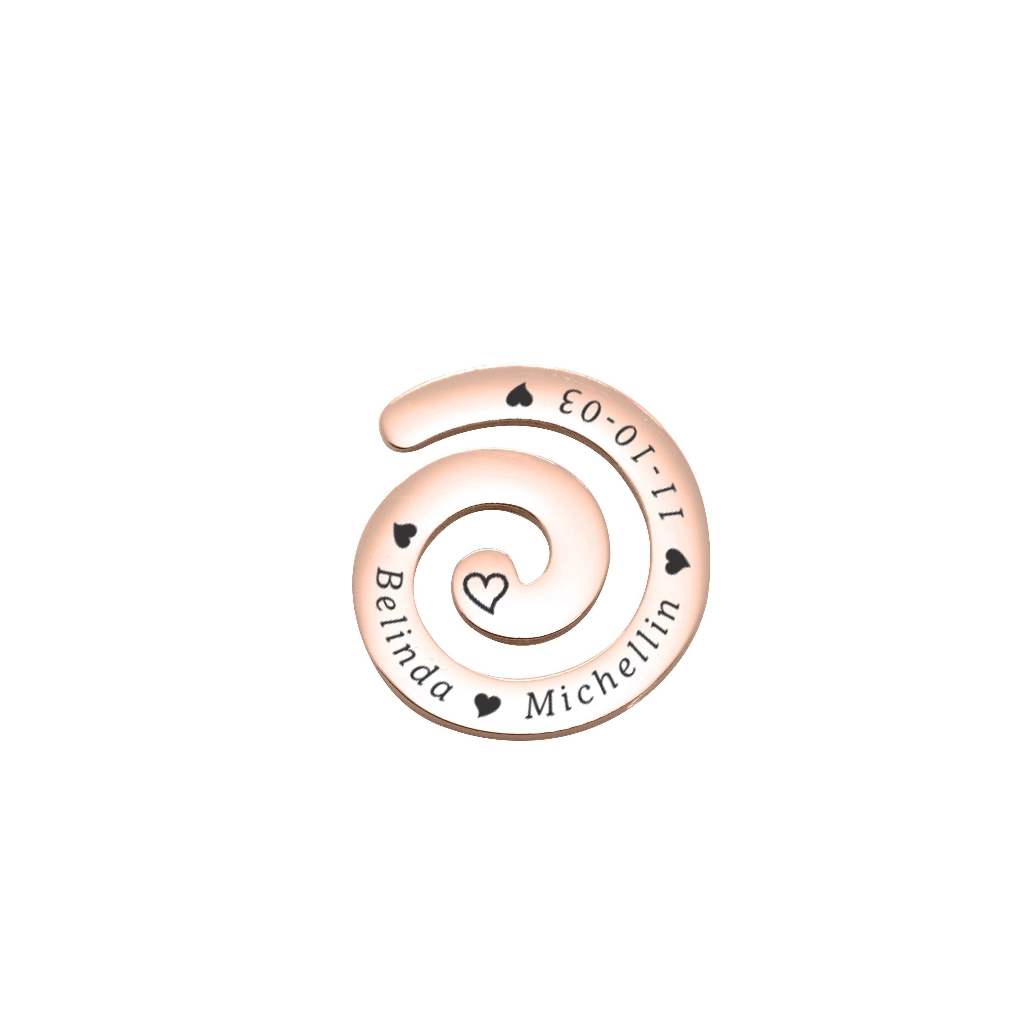 Swirl Charm for Medium 30mm Dream Locket | Belle Fever Personalised Jewellery