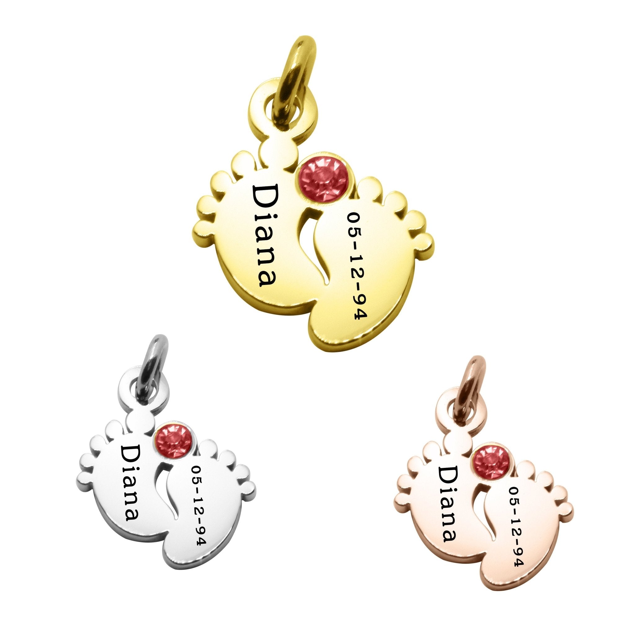 ADDITIONAL Feet Birthstone for Cant Be Replaced Necklace - Extras