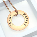 Always Forever Washer Necklace - Memorial & Cremation Jewellery by Belle Fever