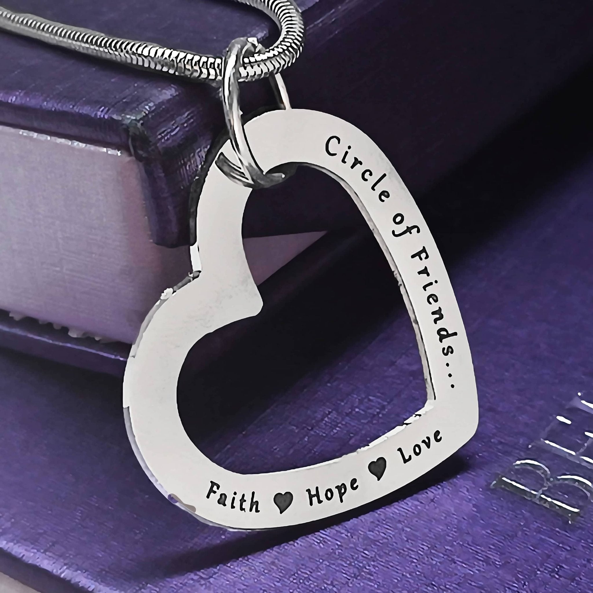 Always in My Heart Necklace - Memorial & Cremation Jewellery by Belle Fever