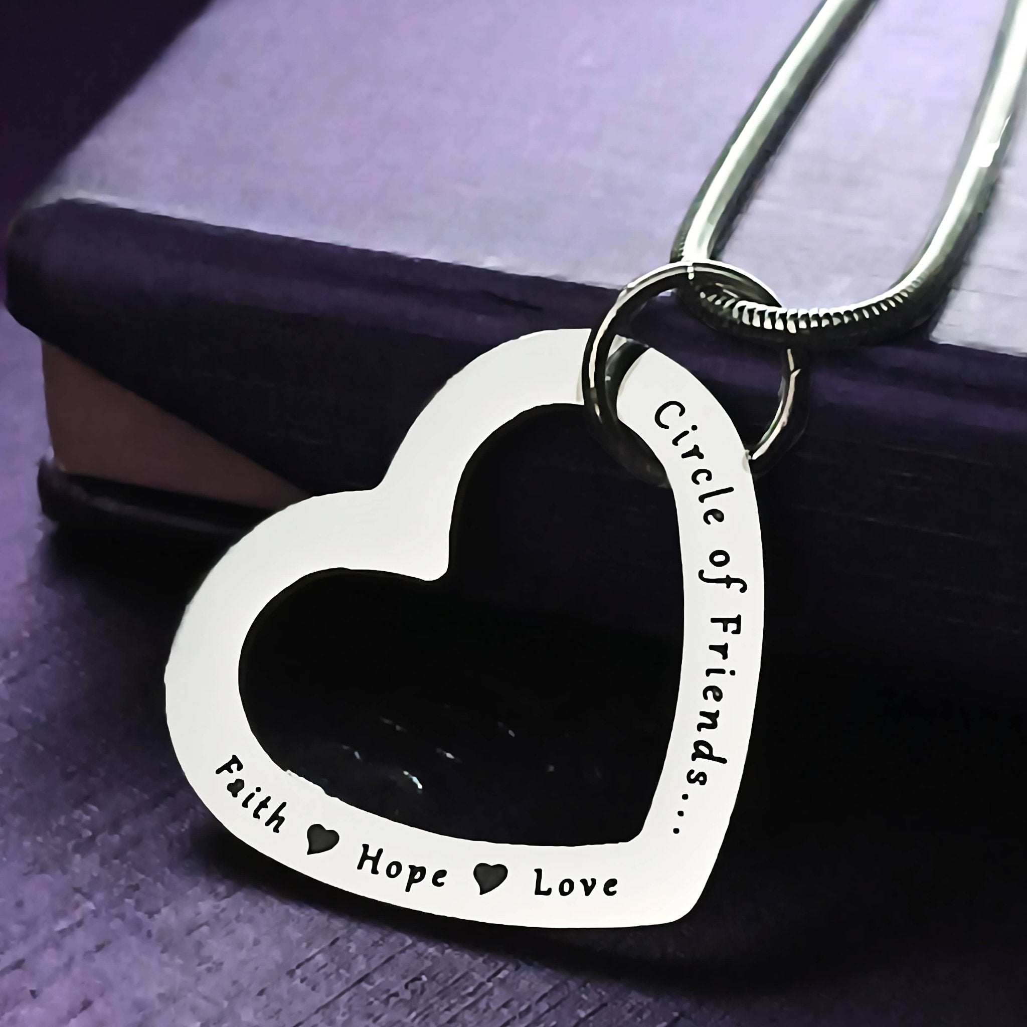 Always in My Heart Necklace - Memorial & Cremation Jewellery by Belle Fever