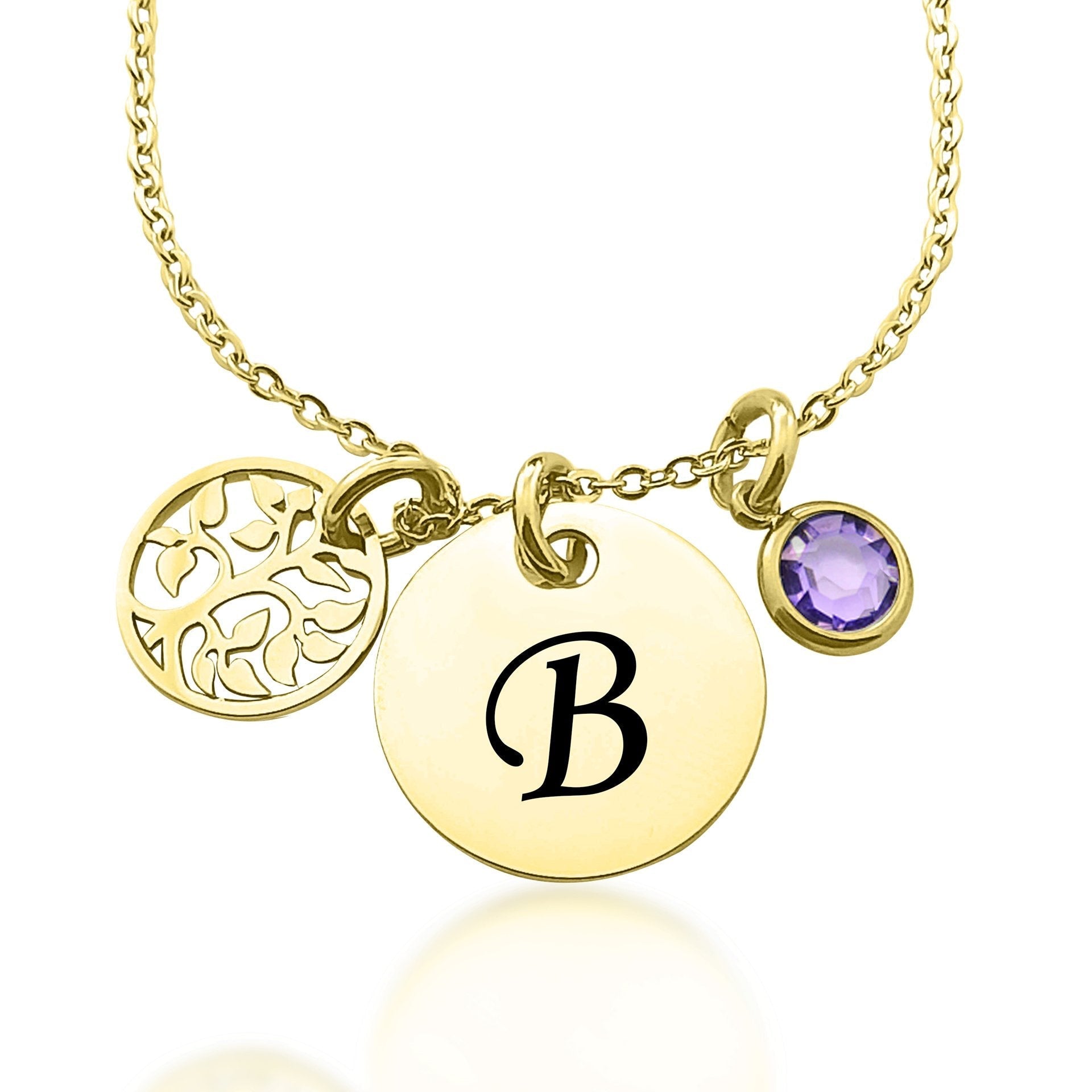 Always There Initial Personalised Necklace - ARTI by Belle Fever