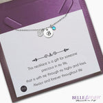 Always There Initial Personalised Necklace - ARTI by Belle Fever