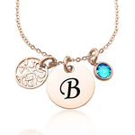 Always There Initial Personalised Necklace - ARTI by Belle Fever