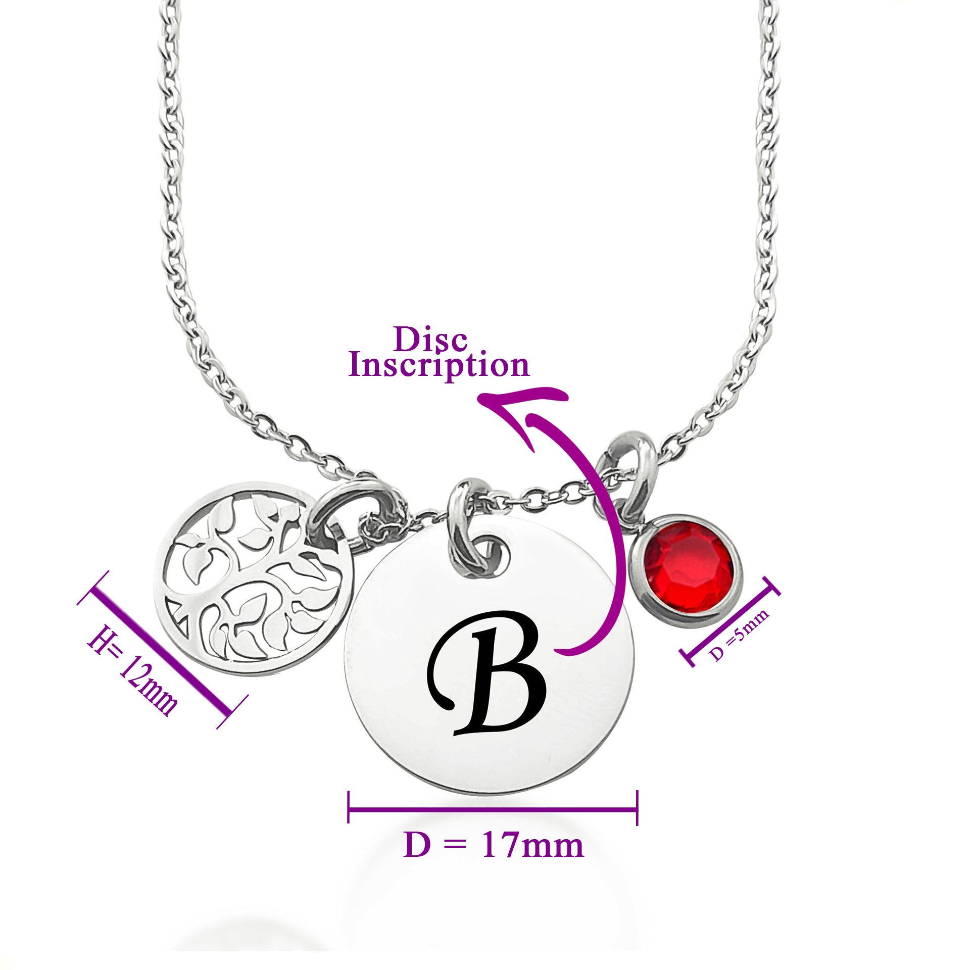 Always There Initial Personalised Necklace - ARTI by Belle Fever