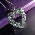 Angels Heart Necklace - Memorial & Cremation Jewellery by Belle Fever