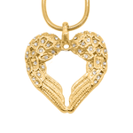 Angels Heart Necklace - Memorial & Cremation Jewellery by Belle Fever