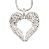 Angels Heart Necklace - Memorial & Cremation Jewellery by Belle Fever