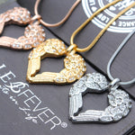 Angels Heart Necklace - Memorial & Cremation Jewellery by Belle Fever