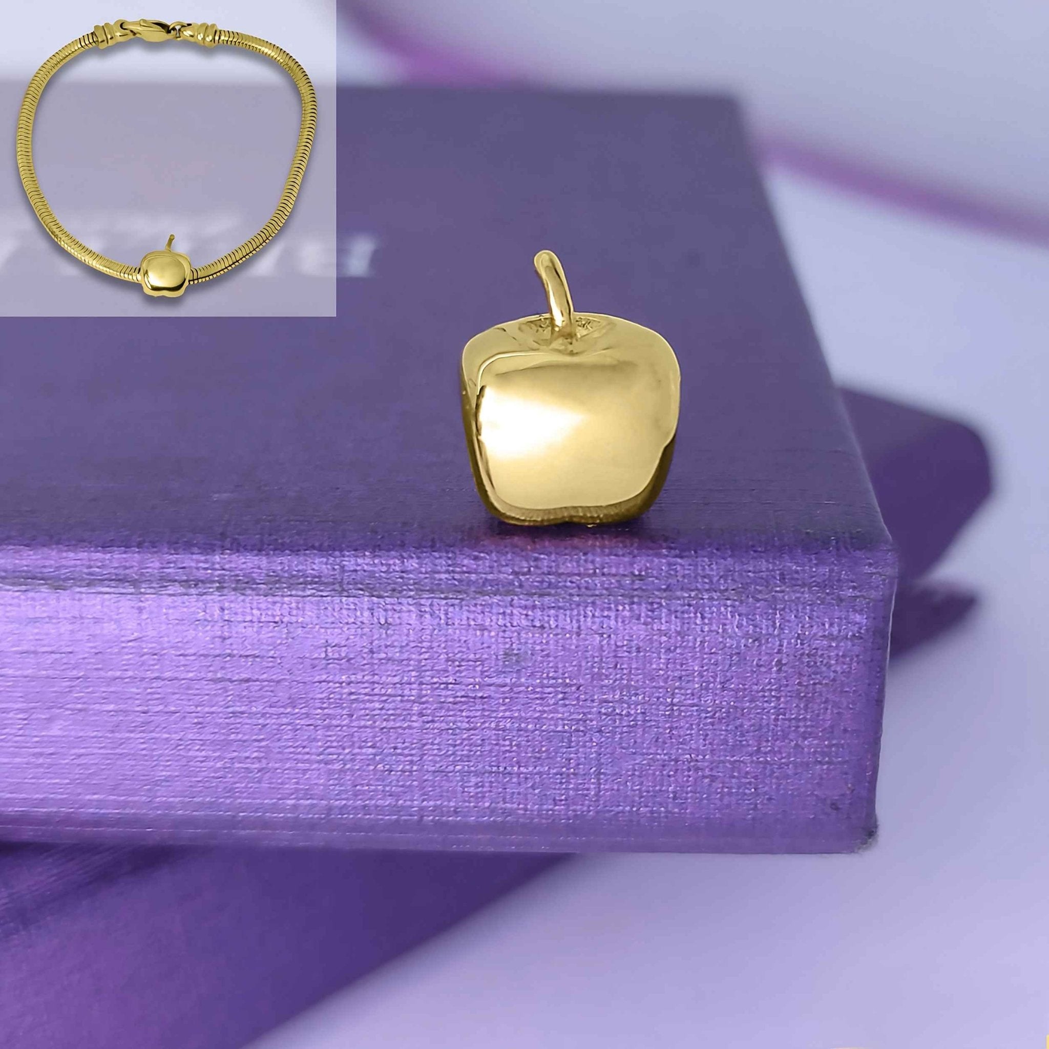Apple Charm for Moments Bracelet - Moments Charm Bracelets by Belle Fever