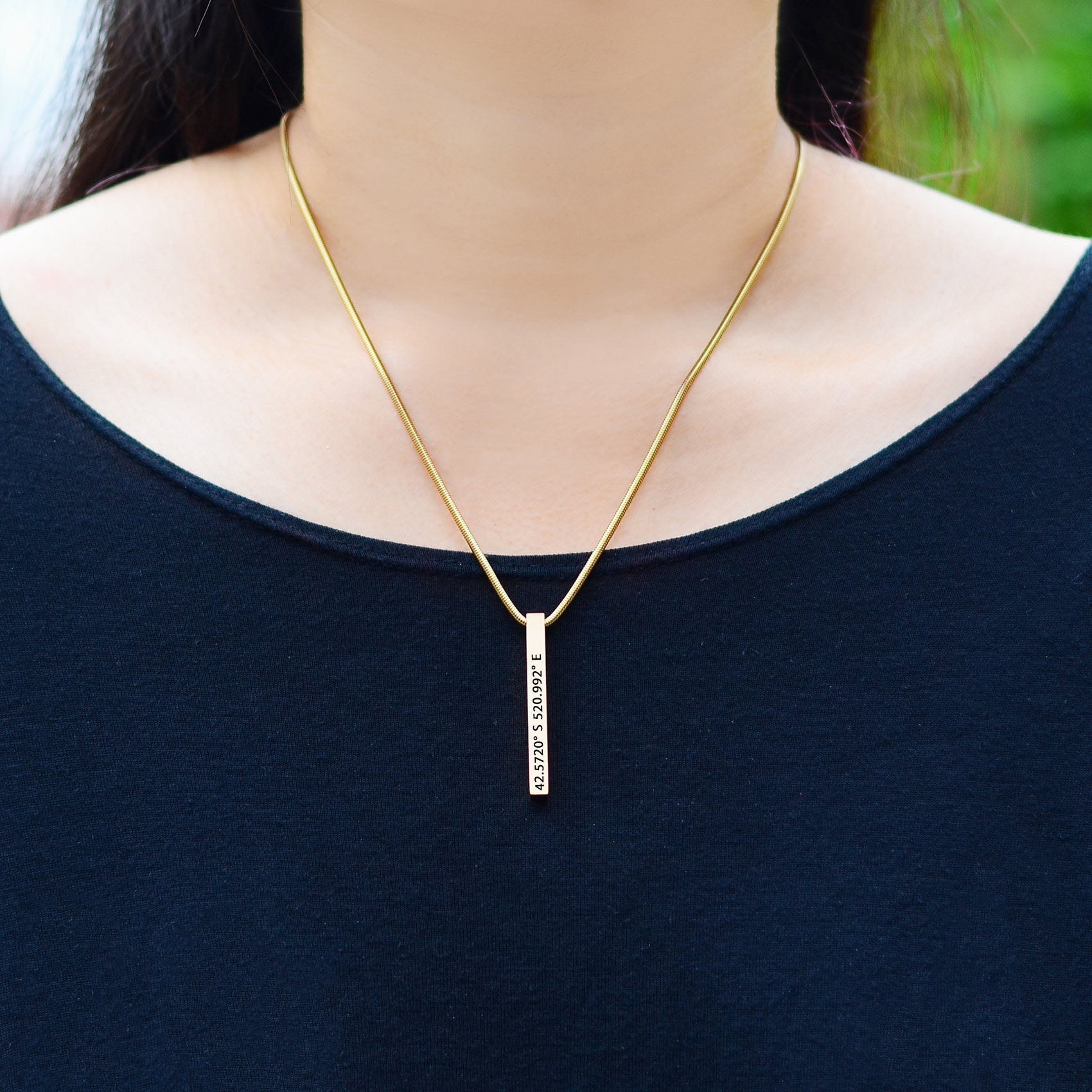 Bar Personalised Necklace - Mothers Jewellery by Belle Fever