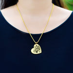 Bottom of My Heart Photo Necklace - Photo Jewellery by Belle Fever