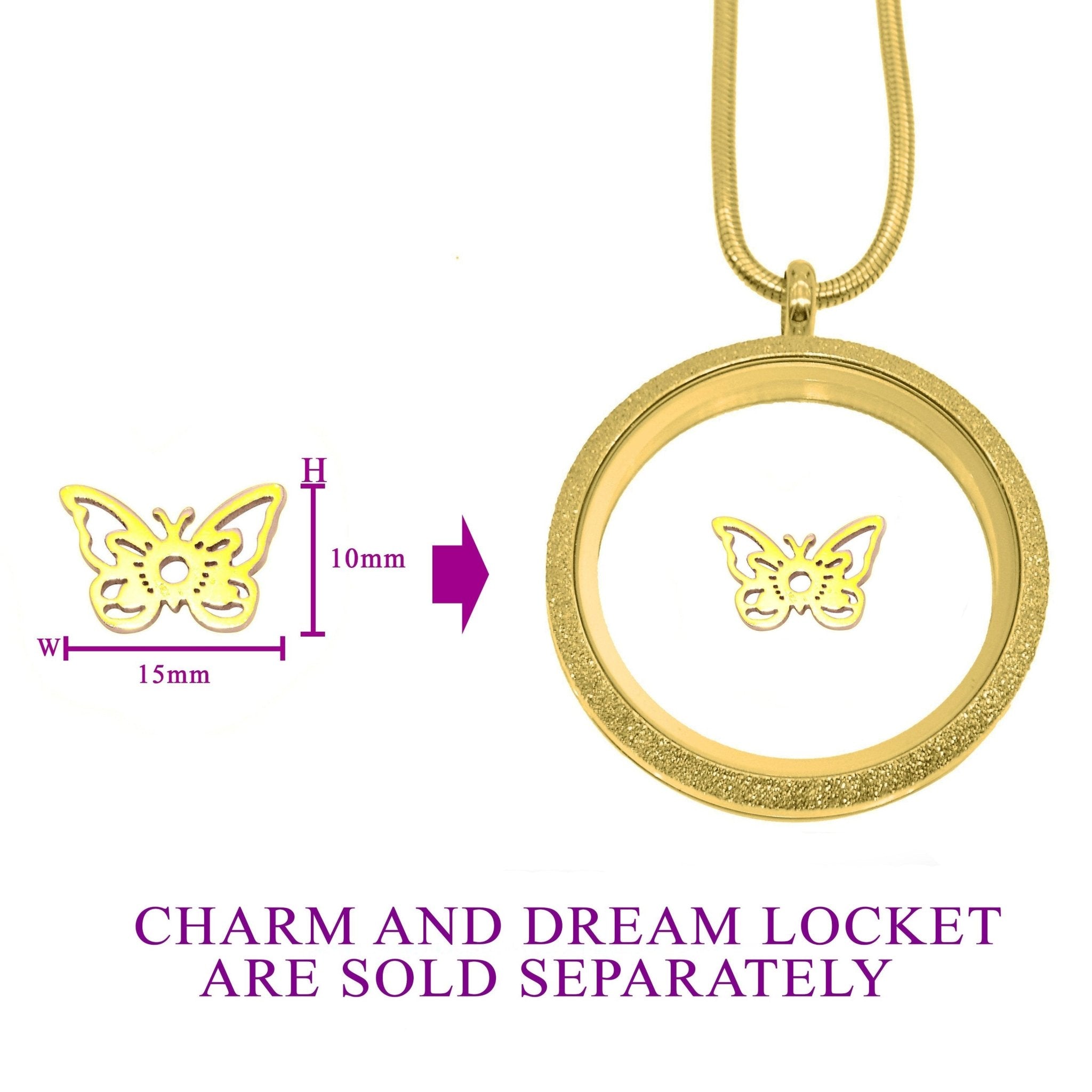 Butterfly Charm for Dream Locket - Floating Dream Lockets by Belle Fever