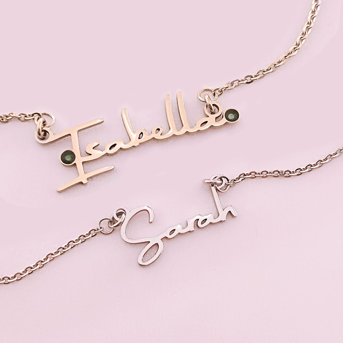 BUY ONE GET ONE Signature Name Necklace (Birthstones Optional) - Deal