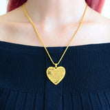 Carry You in My Heart Personalised Necklace - Memorial & Cremation Jewellery by Belle Fever