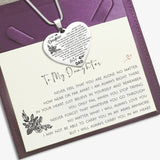 Carry You in My Heart Personalised Necklace - Memorial & Cremation Jewellery by Belle Fever
