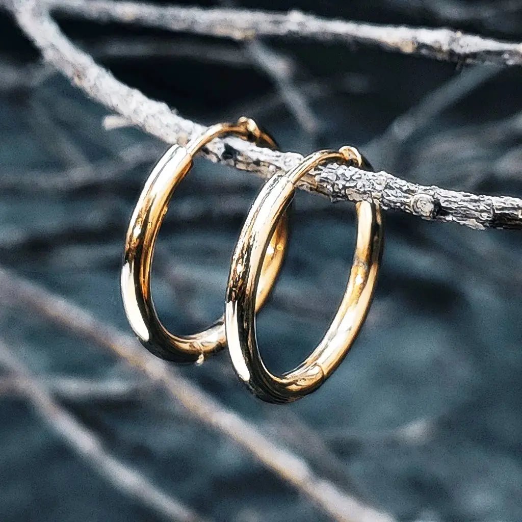 Sleeper Hoop Earrings Comfortable Everyday Wear Perfect for School