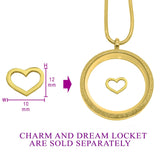 Cut Out Heart Charm for Dream Locket - Floating Dream Lockets by Belle Fever