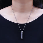 Cylinder Cremation Necklace - Memorial & Cremation Jewellery by Belle Fever