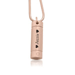 Cylinder Cremation Necklace - Memorial & Cremation Jewellery by Belle Fever