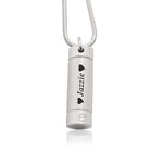 Cylinder Cremation Necklace - Memorial & Cremation Jewellery by Belle Fever
