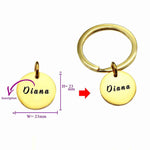 Disc Charm for Keyring - Keyrings by Belle Fever