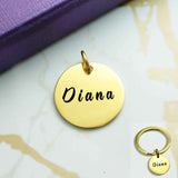 Disc Charm for Keyring - Keyrings by Belle Fever