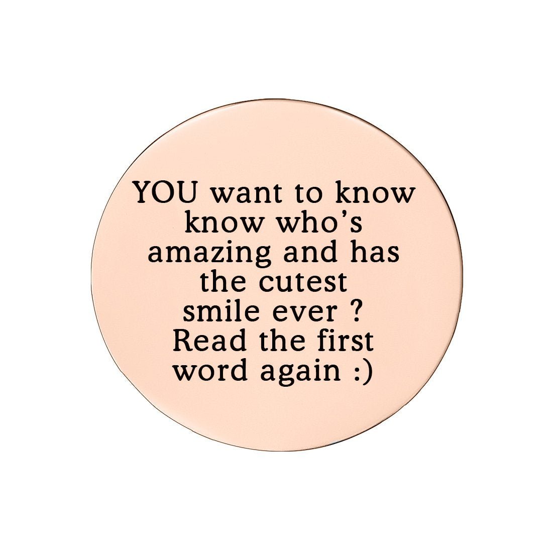 Disc Insert With Inscription for Dream Locket - Floating Dream Lockets by Belle Fever