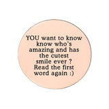 Disc Insert With Inscription for Dream Locket - Floating Dream Lockets by Belle Fever