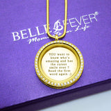 Disc Insert With Inscription for Dream Locket - Floating Dream Lockets by Belle Fever