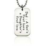 Dog Tag Necklace - First Hero - Mens Jewellery by Belle Fever
