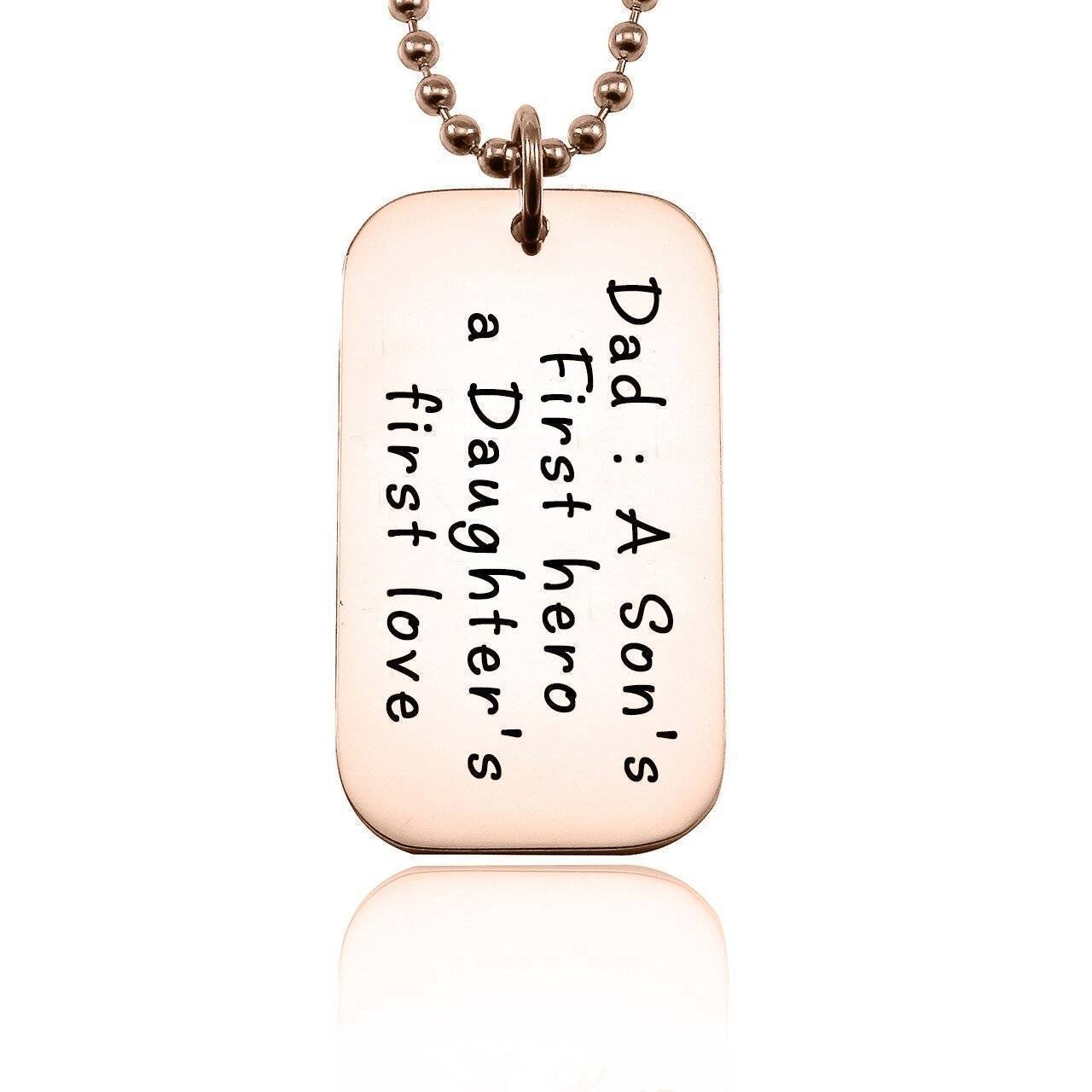 Dog Tag Necklace - First Hero - Mens Jewellery by Belle Fever