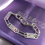 Endless Ties Name Bracelet (With Birthstone) - Endless Ties by Belle Fever