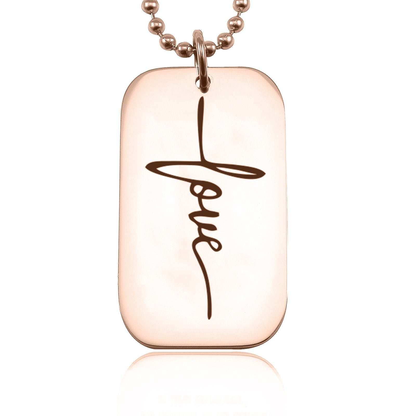 Faith Dog Tag Necklace - Mens Jewellery by Belle Fever