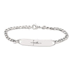 Faith Heart Tag Bracelet - Bangles & Bracelets by Belle Fever
