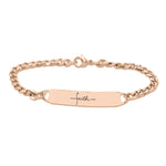 Faith Heart Tag Bracelet - Bangles & Bracelets by Belle Fever