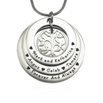 Family Triple Love Necklace - Family Tree Necklaces by Belle Fever