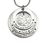 Family Triple Love Necklace - Family Tree Necklaces by Belle Fever