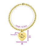 Forever In My Heart Charm Bracelet - Bangles & Bracelets by Belle Fever