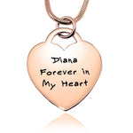 Forever In My Heart Handwriting Necklace - Memorial & Cremation Jewellery by Belle Fever