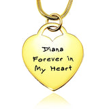 Forever In My Heart Handwriting Necklace - Memorial & Cremation Jewellery by Belle Fever