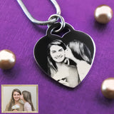 Forever in My Heart Photo Necklace - Photo Jewellery by Belle Fever