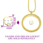 Four Leaf Clover Charm For Dream Locket - Floating Dream Lockets by Belle Fever