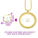 Four Leaf Clover Charm For Dream Locket - Floating Dream Lockets by Belle Fever