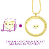 Heart Charm Personalised for Dream Locket - Floating Dream Lockets by Belle Fever